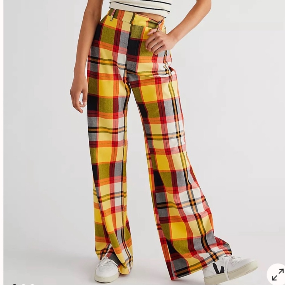 Free People wide leg trouser pants size 4